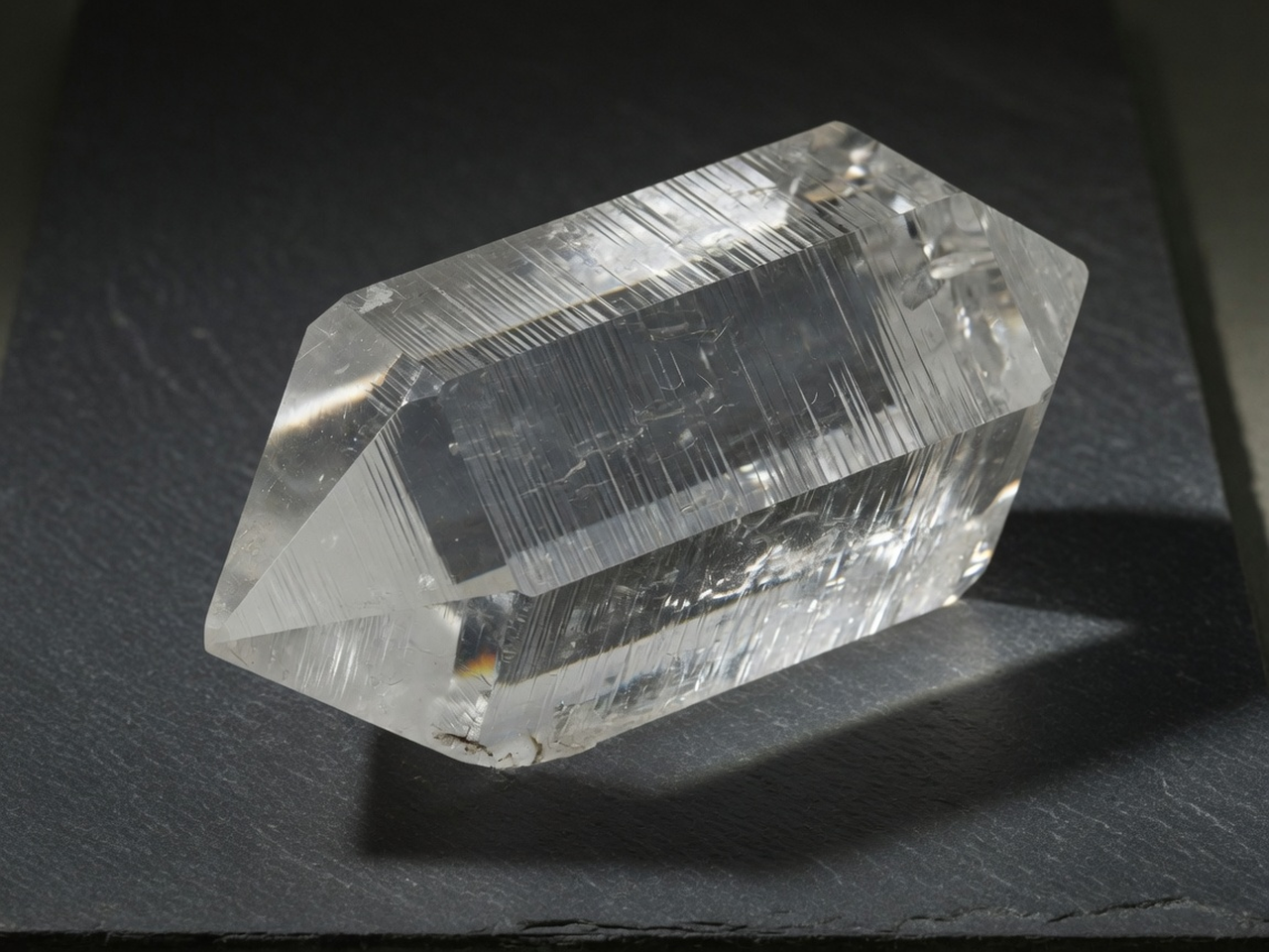 Quartz hexagonal prism